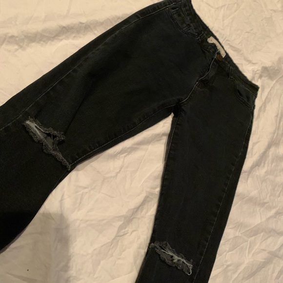 Firefly Black Distressed Skinny Jeans - Picture 2 of 3